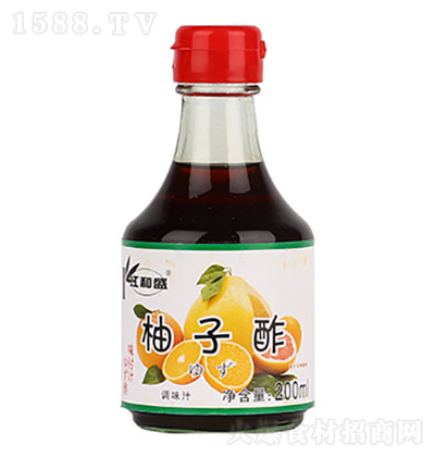 江和盛 柚子醋(柚子醋風味調(diào)味汁)200ml 餃子蘸醋調(diào)味品